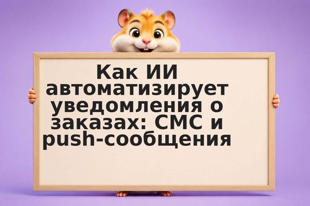 Как ИИ автоматизирует уведомления о заказах: СМС и push-сообщения