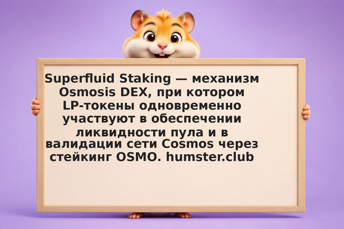 Osmosis Superfluid Staking: как совмещать доход от пула ликвидности со стейкинго