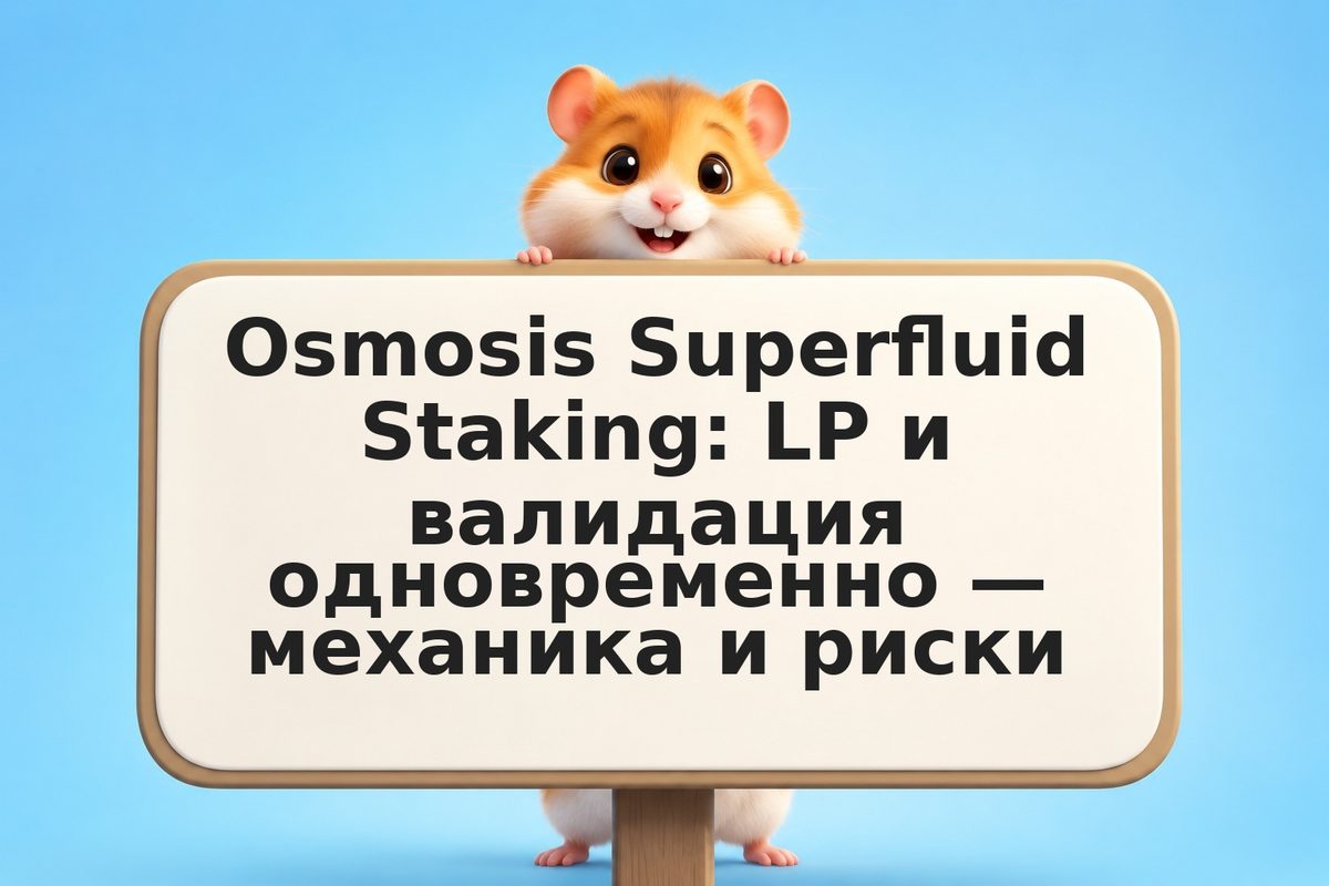 Osmosis Superfluid Staking: LP и валидация одновременно — механика и риски