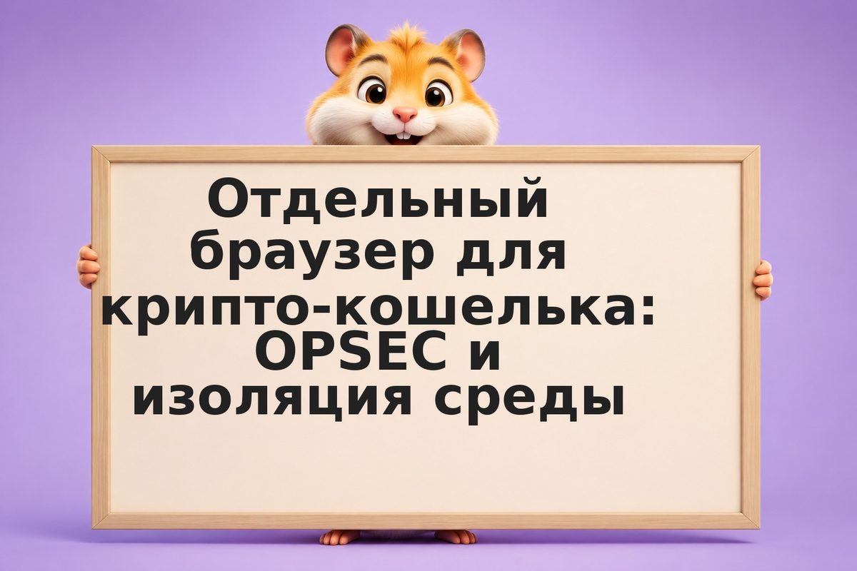 Отдельный браузер для крипто-кошелька: OPSEC и изоляция среды