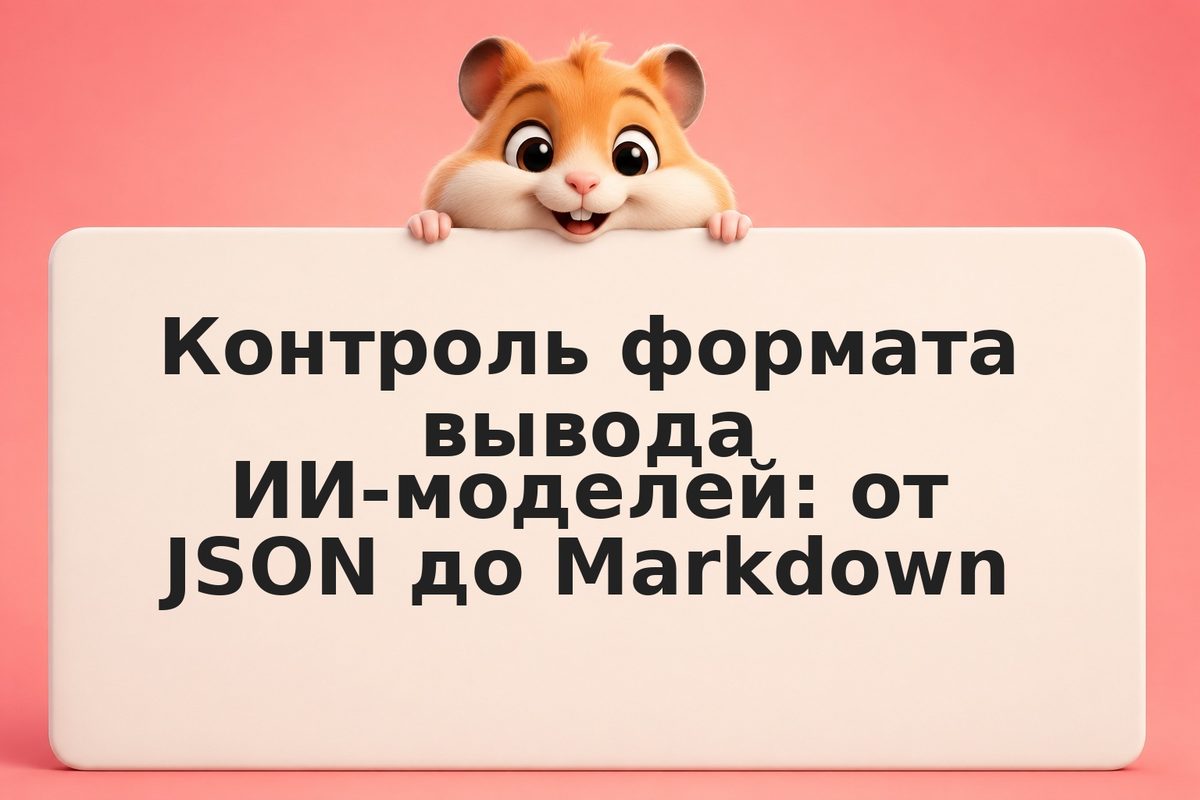 Контроль формата вывода ИИ-моделей: от JSON до Markdown