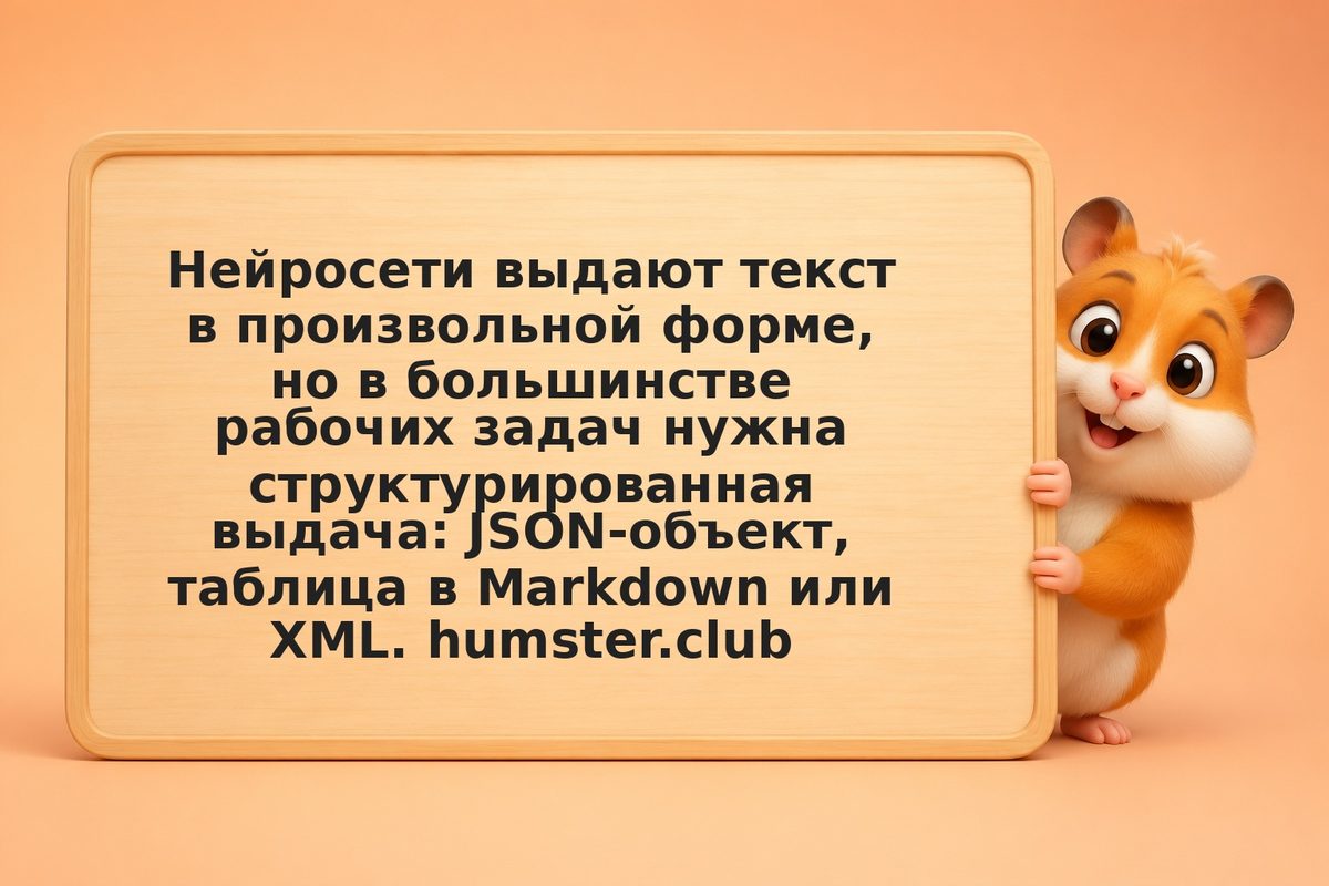 Контроль формата вывода ИИ-моделей: от JSON до Markdown