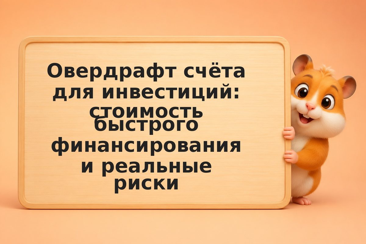 Овердрафт счёта для инвестиций: стоимость быстрого финансирования и реальные рис