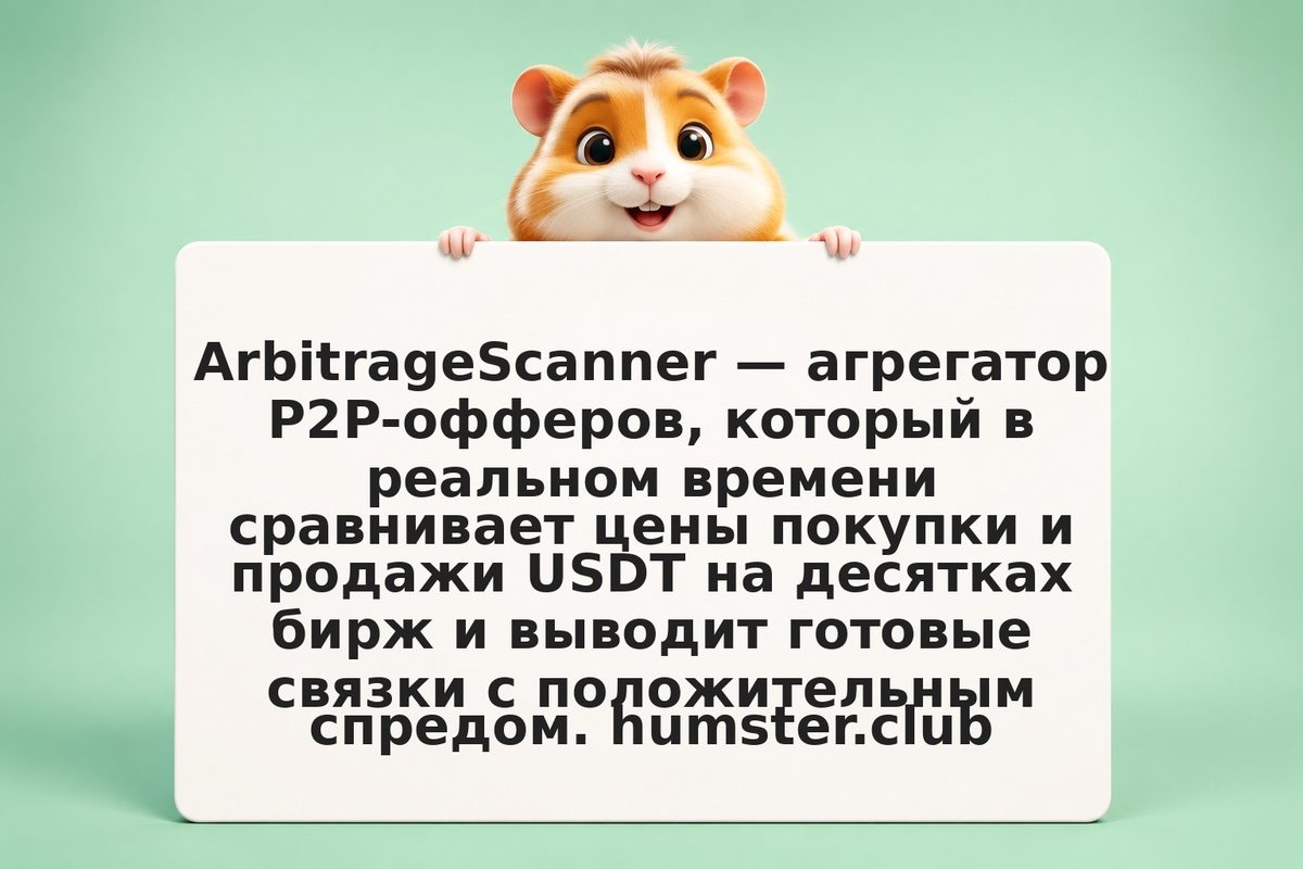 P2P-арбитраж криптовалют: как находить связки и зарабатывать через ArbitrageScan
