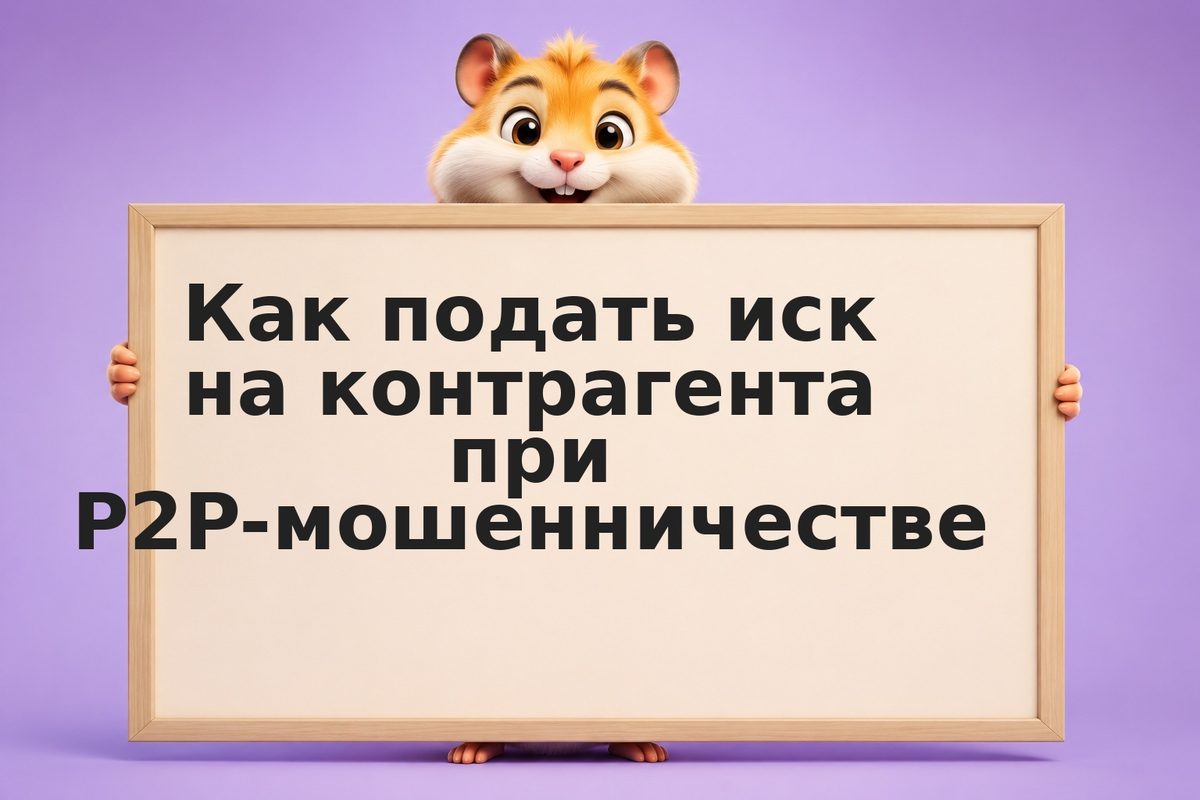 Как подать иск на контрагента при P2P-мошенничестве