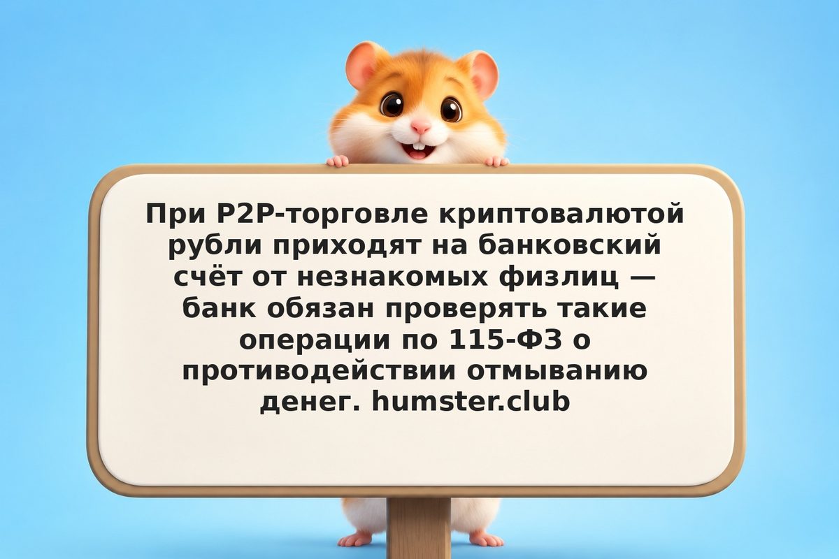 P2P крипта и блокировка счёта по 115-ФЗ: как избежать в 2026