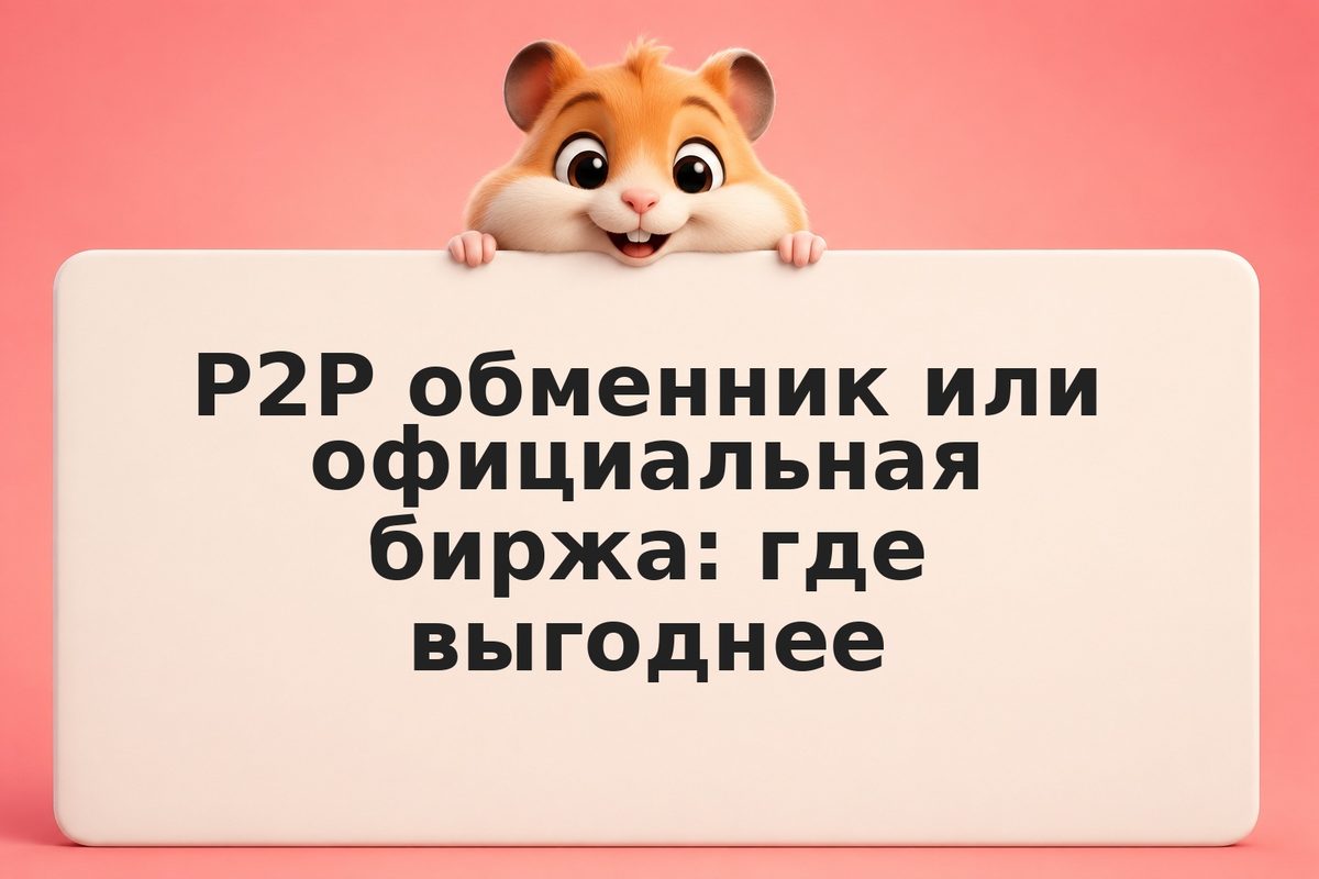 P2P обменник или официальная биржа: где выгоднее
