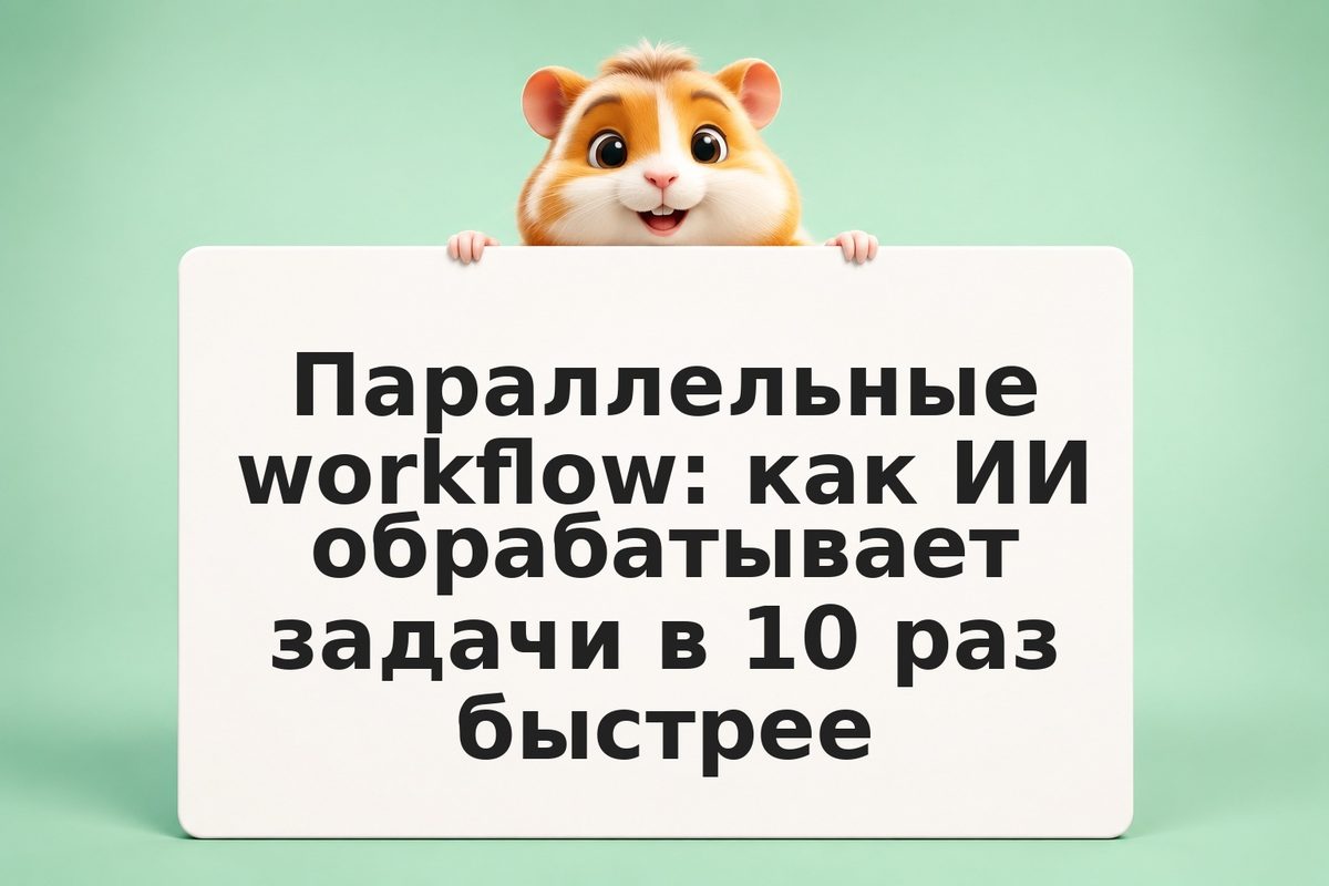 Параллельные workflow: как ИИ обрабатывает задачи в 10 раз быстрее
