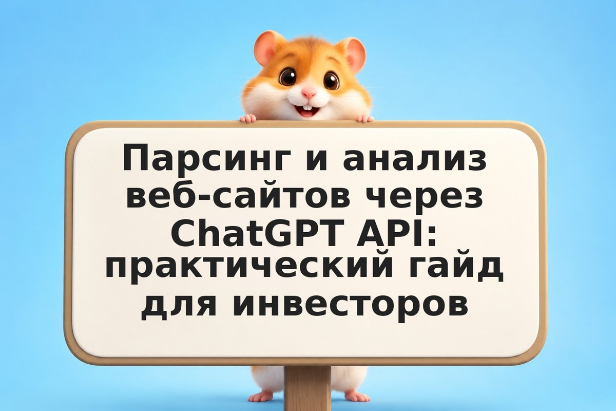Парсинг и анализ веб-сайтов через ChatGPT API: практический гайд для инвесторов