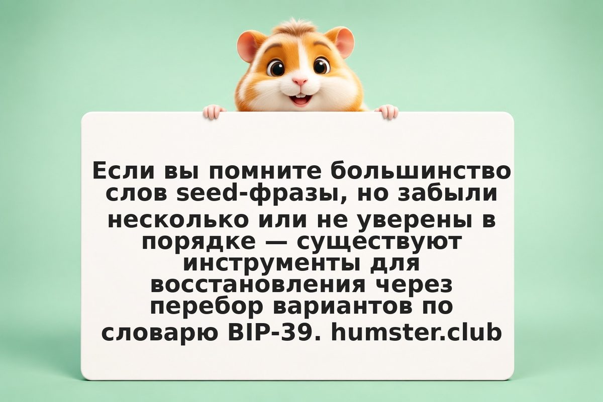 Partial recovery: как восстановить seed-фразу если помните часть слов