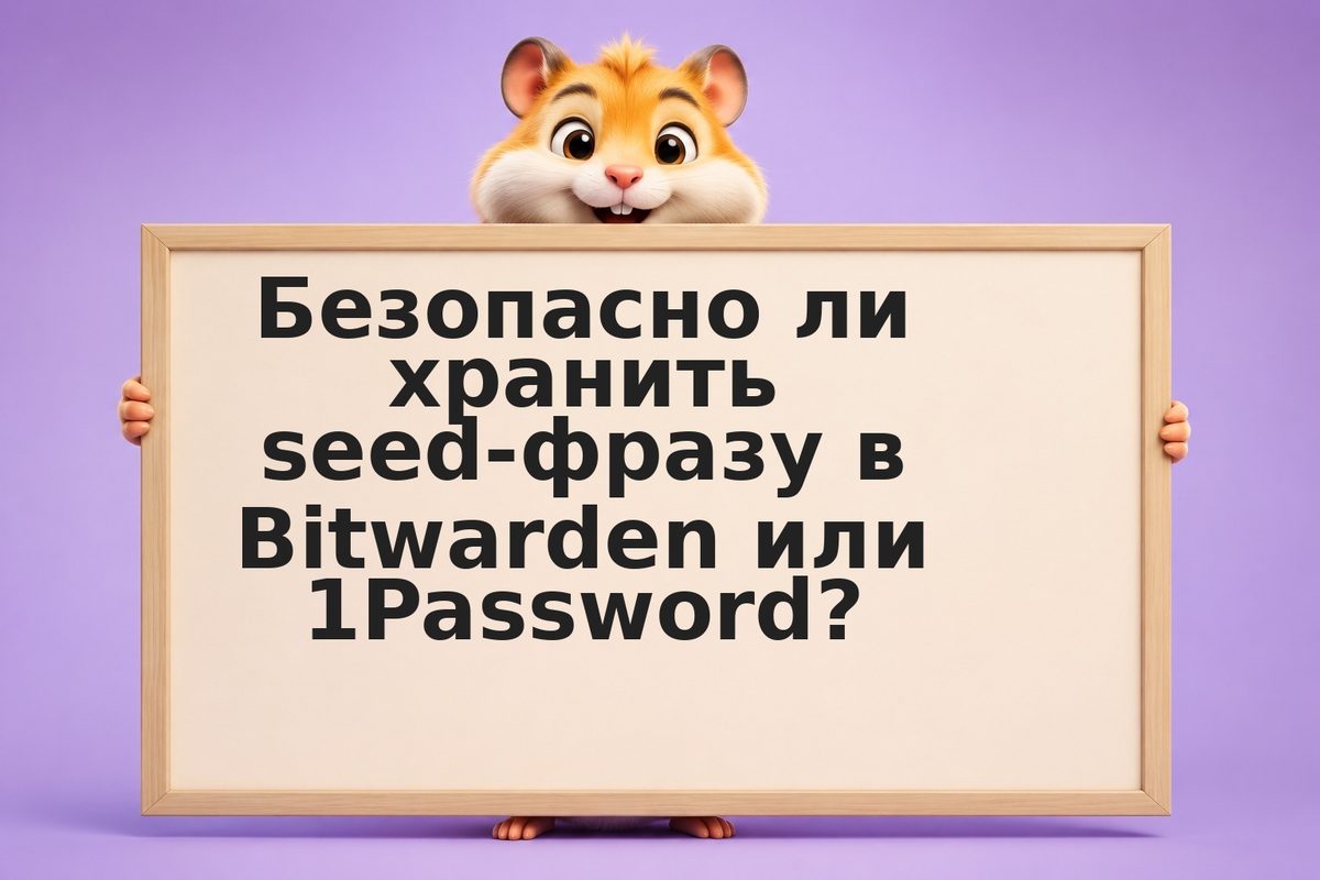 Менеджер паролей и seed-фраза: почему Bitwarden, 1Password и LastPass не подходя