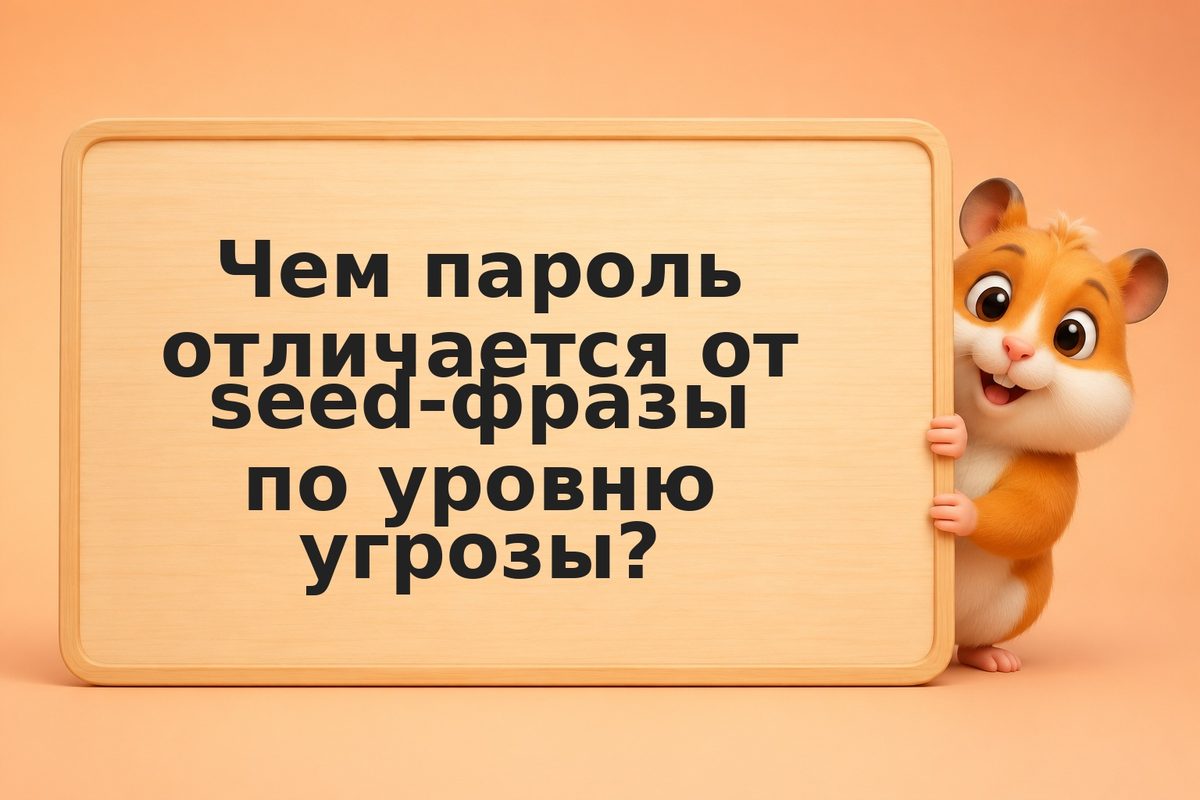 Скомпрометирован пароль vs украдена seed-фраза: в чём разница и что делать