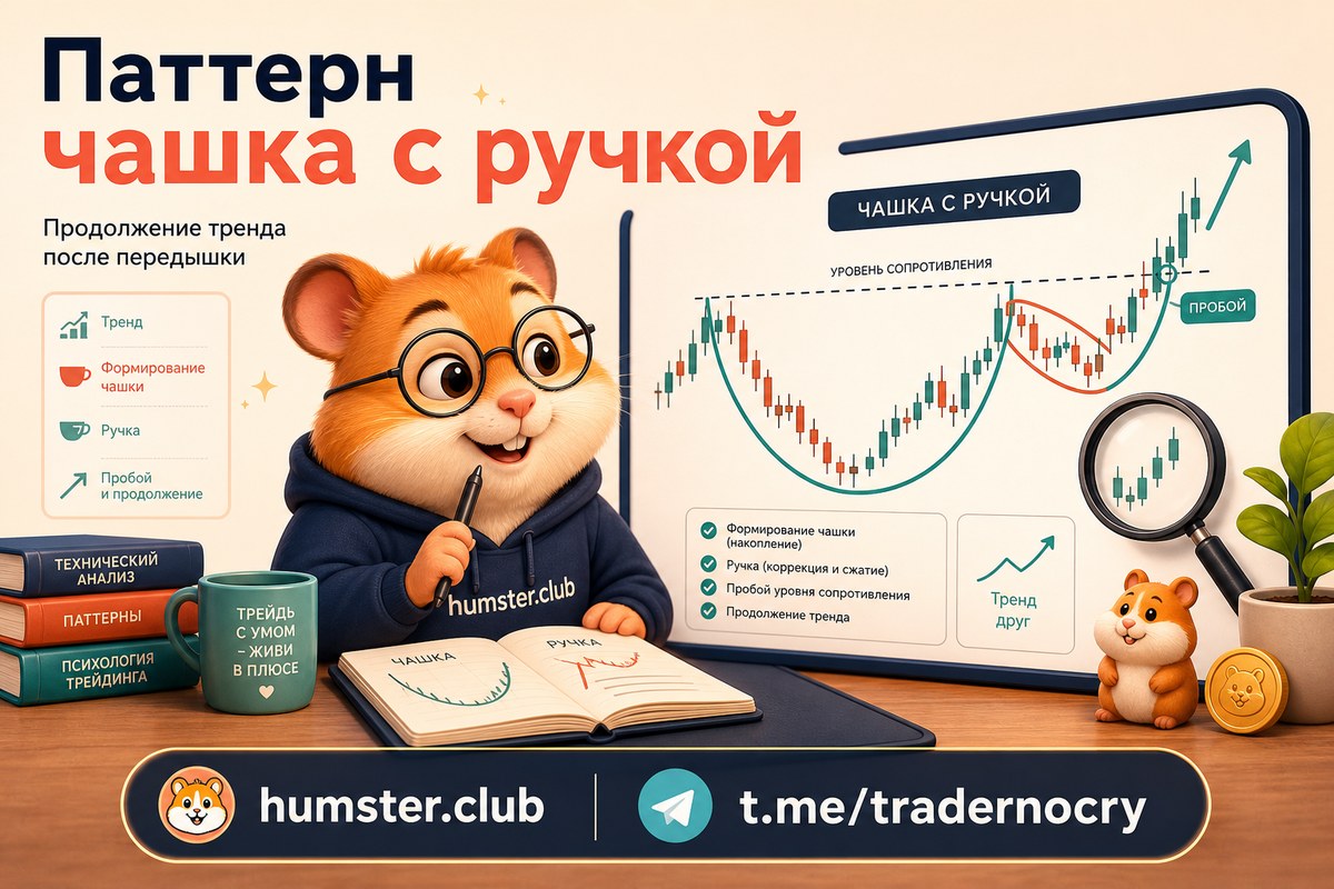 Паттерн чашка с ручкой: как читать фигуру продолжения
