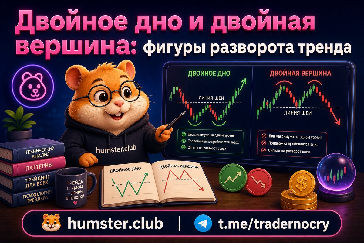 Двойное дно и двойная вершина: фигуры разворота тренда