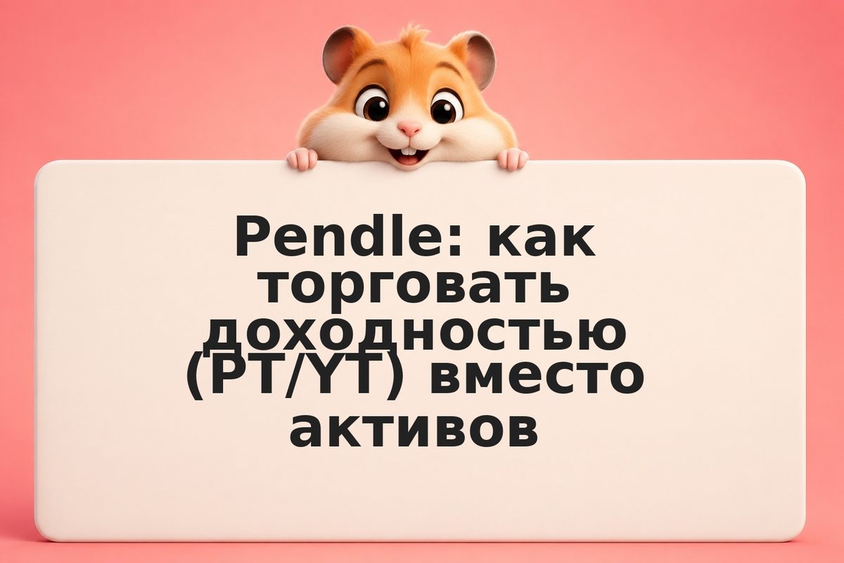 Pendle: как торговать доходностью (PT/YT) вместо активов