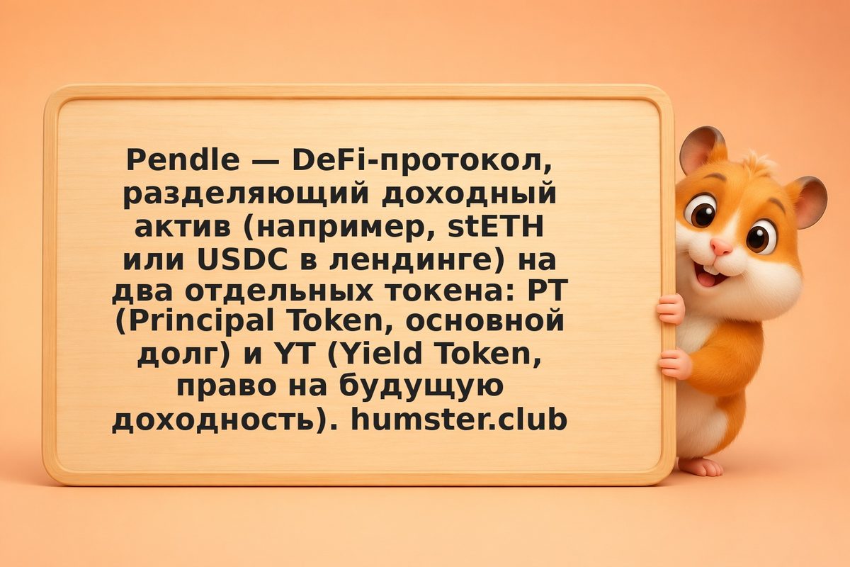 Pendle: как торговать доходностью (PT/YT) вместо активов