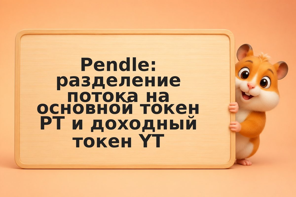 Pendle: разделение потока на основной токен PT и доходный токен YT