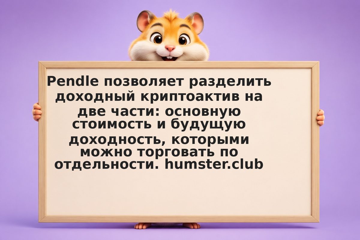 Pendle: разделение потока на основной токен PT и доходный токен YT
