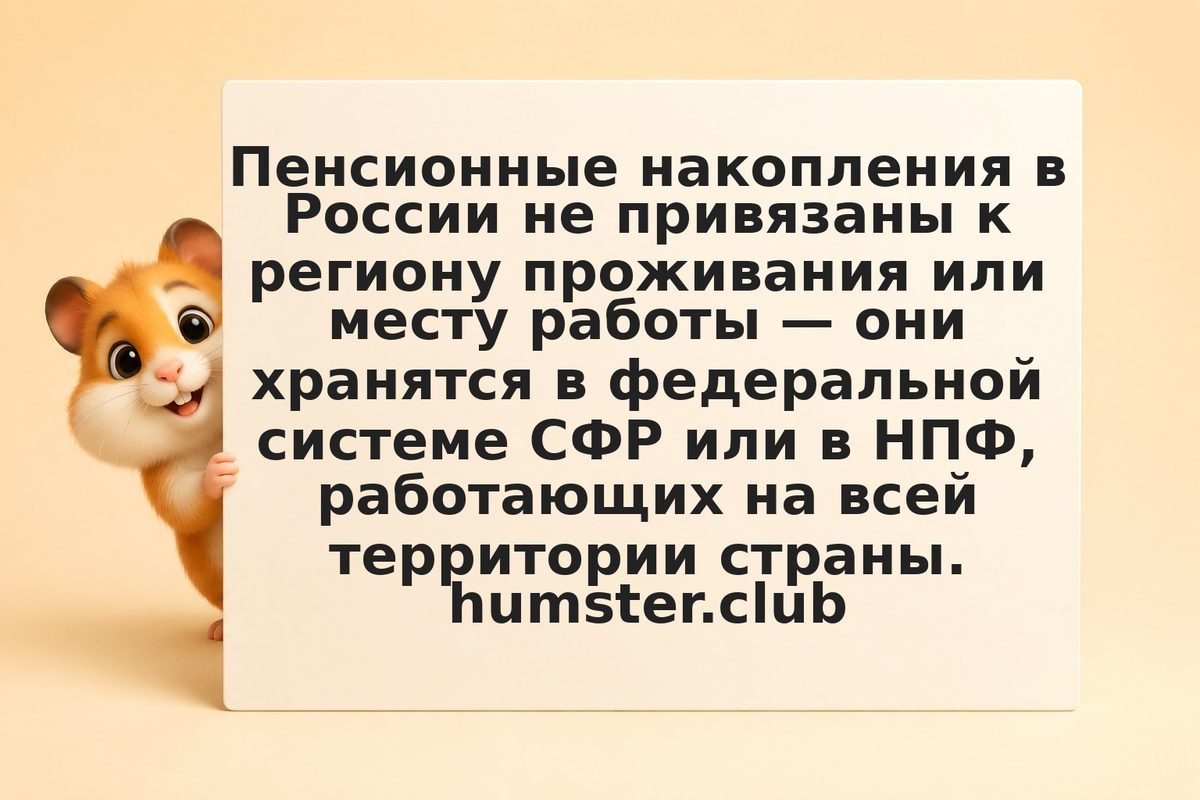 Мобильность пенсионных накоплений при переезде между регионами РФ