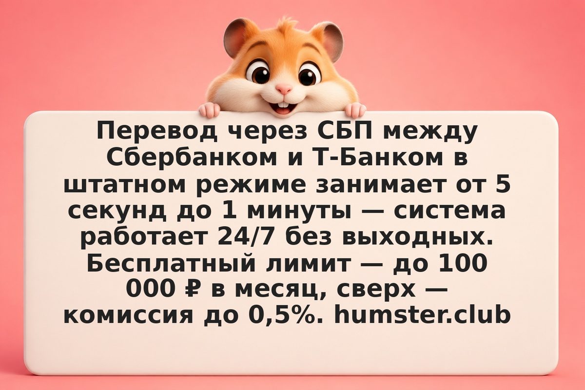 СБП перевод от Сбера до Т-Банка: насколько это быстро и надёжно