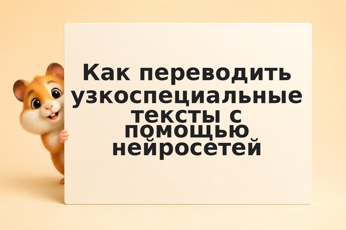 Как переводить узкоспециальные тексты с помощью нейросетей