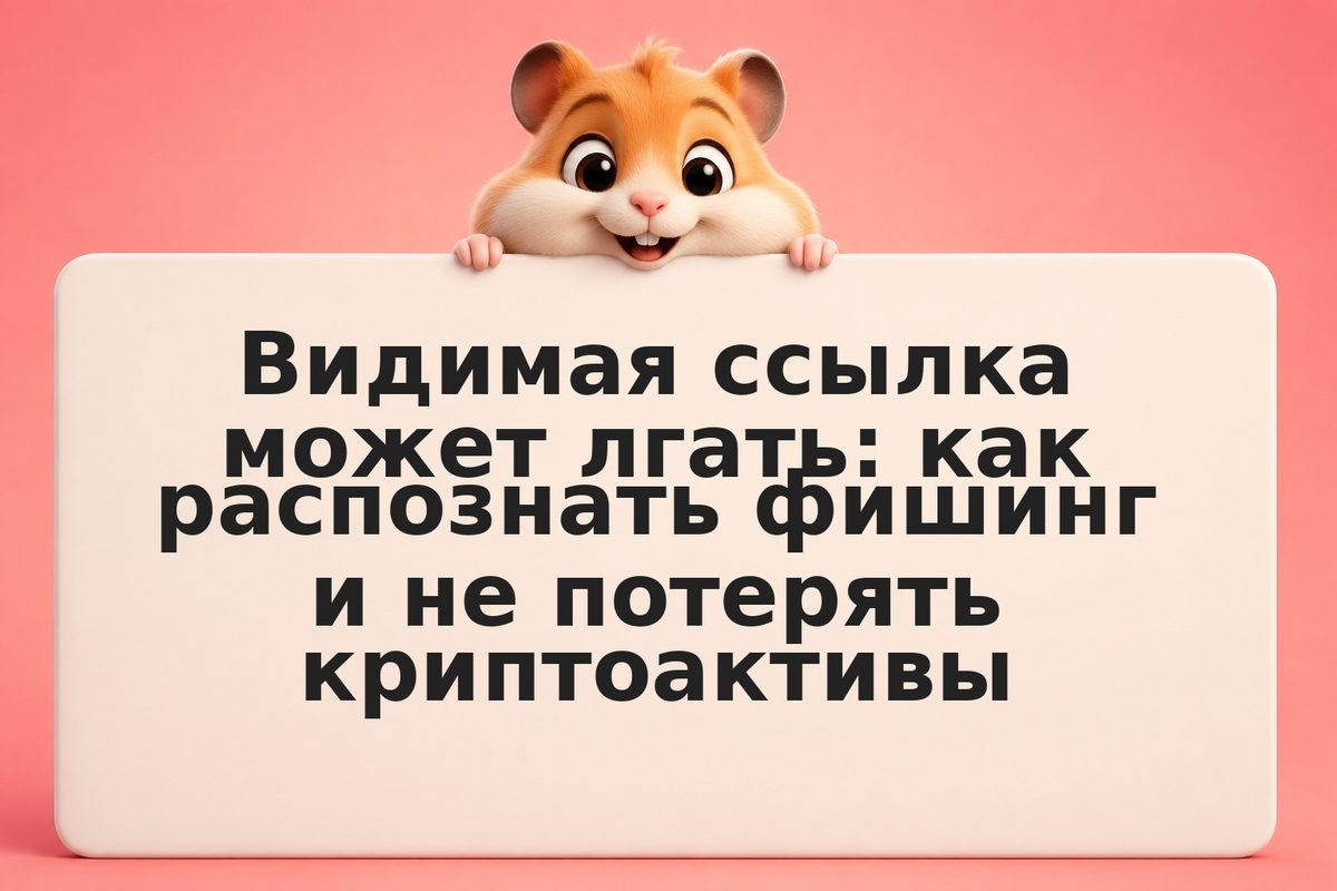 Видимая ссылка может лгать: как распознать фишинг и не потерять криптоактивы