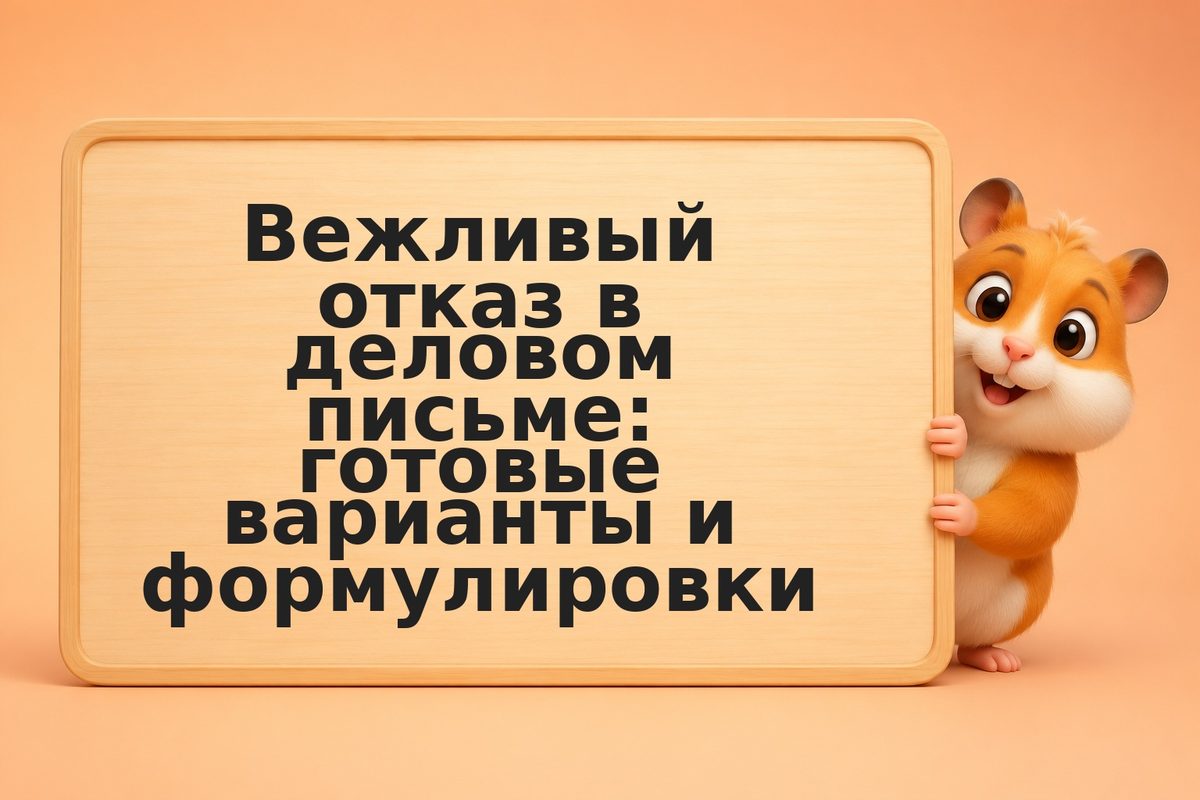 Вежливый отказ в деловом письме: готовые варианты и формулировки