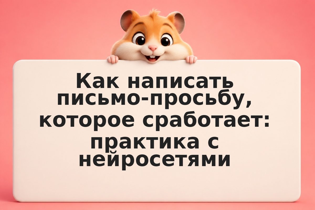 Как написать письмо-просьбу, которое сработает: практика с нейросетями