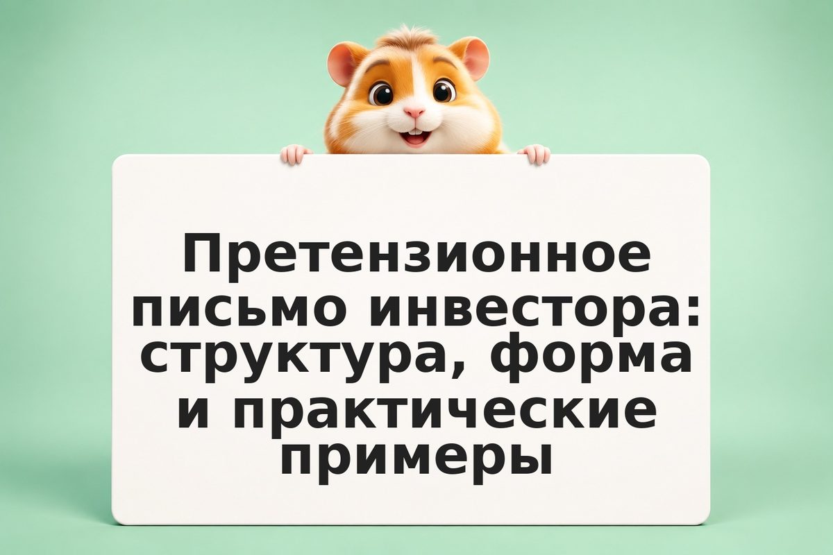 Претензионное письмо инвестора: структура, форма и практические примеры