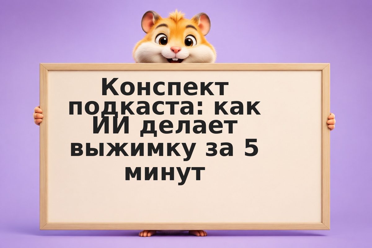 Конспект подкаста: как ИИ делает выжимку за 5 минут