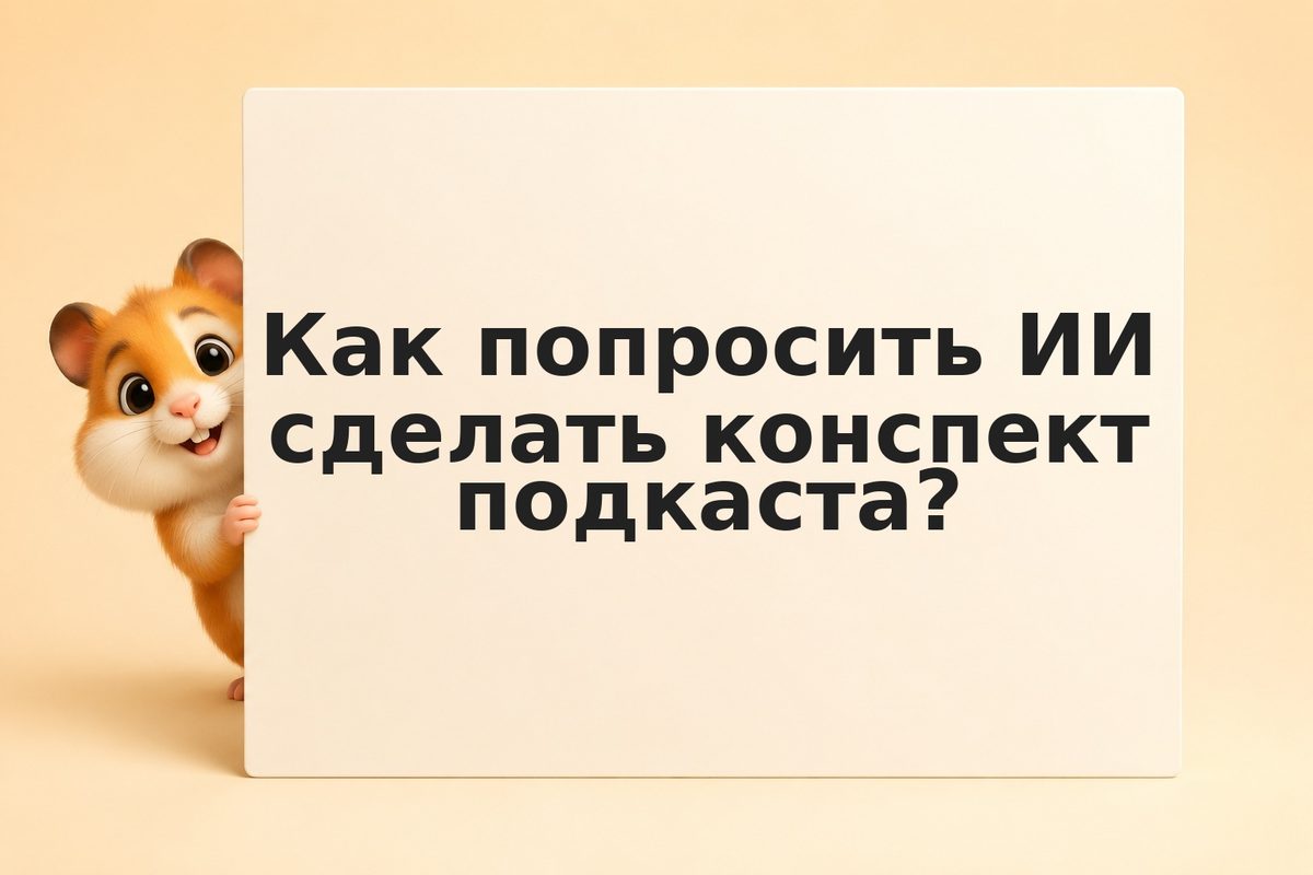 Конспект подкаста: как ИИ делает выжимку за 5 минут
