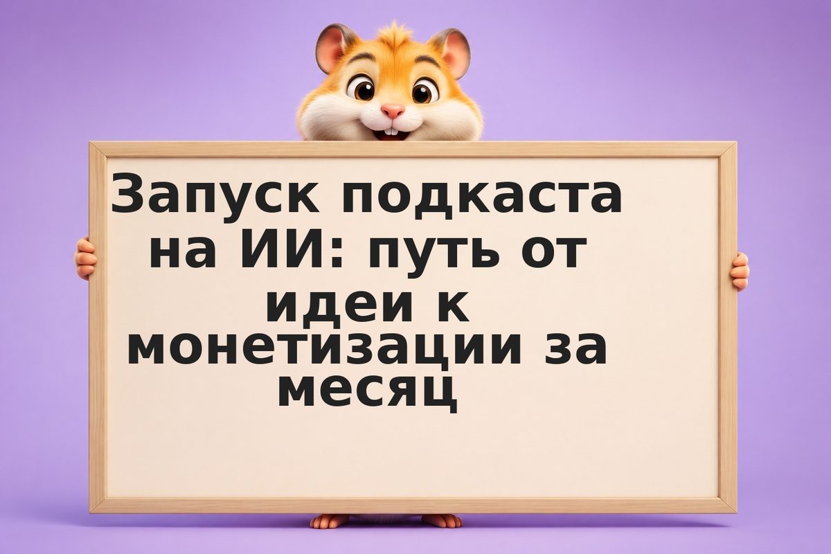 Запуск подкаста на ИИ: путь от идеи к монетизации за месяц