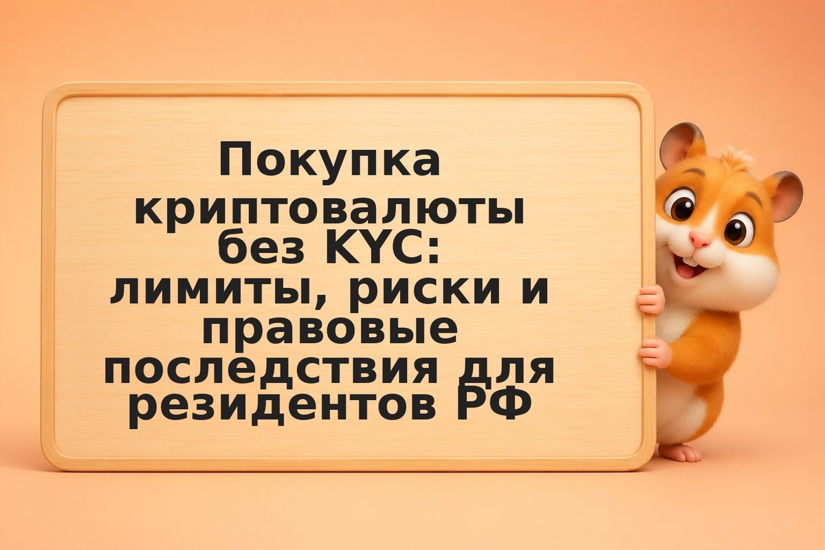 Покупка криптовалюты без KYC: лимиты, риски и правовые последствия для резиденто