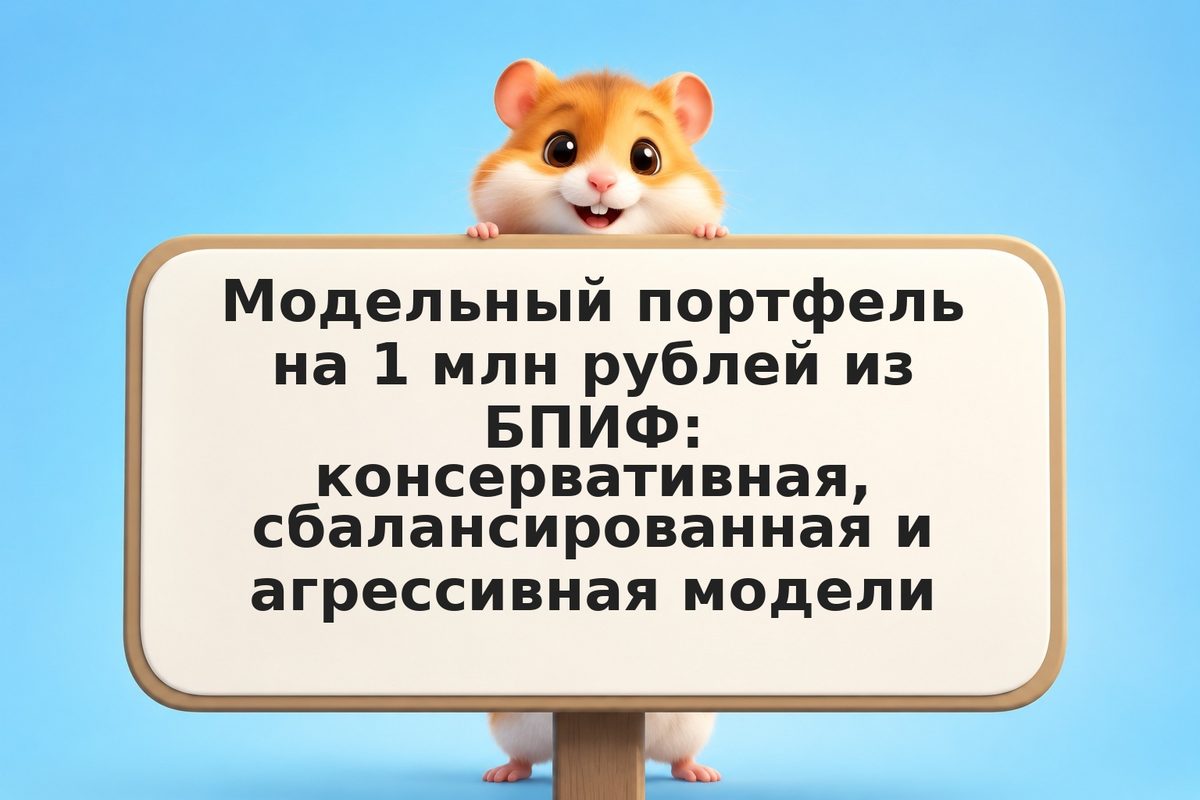 Модельный портфель на 1 млн рублей из БПИФ: консервативная, сбалансированная и а