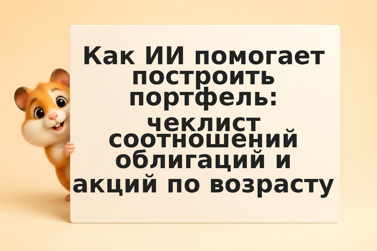 Как ИИ помогает построить портфель: чеклист соотношений облигаций и акций по воз