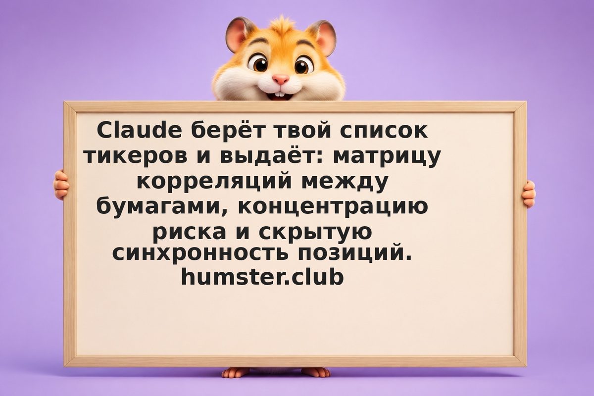 Как Claude анализирует диверсификацию портфеля акций