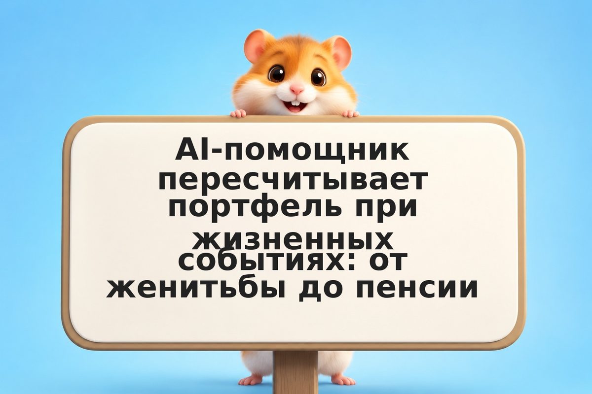 AI-помощник пересчитывает портфель при жизненных событиях: от женитьбы до пенсии
