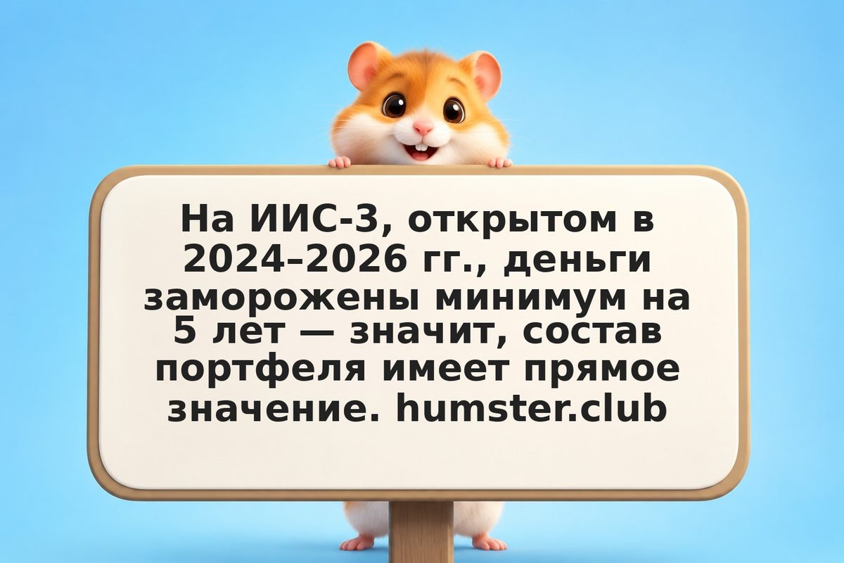 Оптимальный портфель ИИС-3 на 5 лет: акции, облигации, БПИФ и денежный рынок