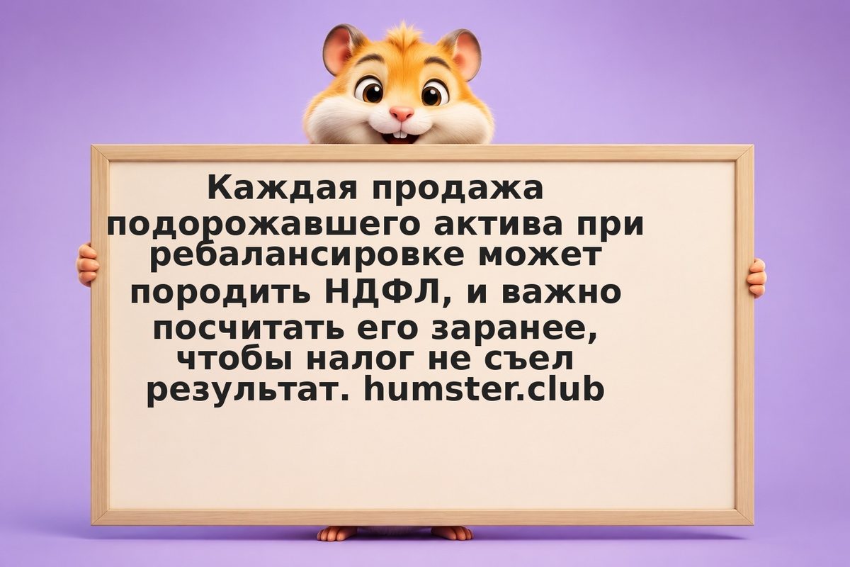 Калькулятор налога при ребалансировке портфеля
