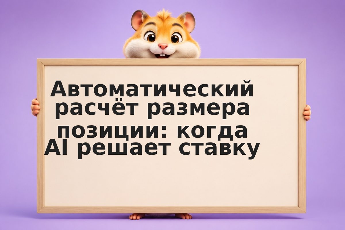 Автоматический расчёт размера позиции: когда AI решает ставку