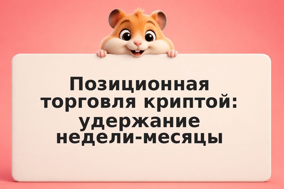 Позиционная торговля криптой: удержание недели-месяцы