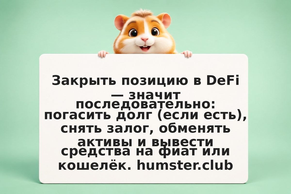 Как безопасно закрыть позицию в DeFi и вывести деньги