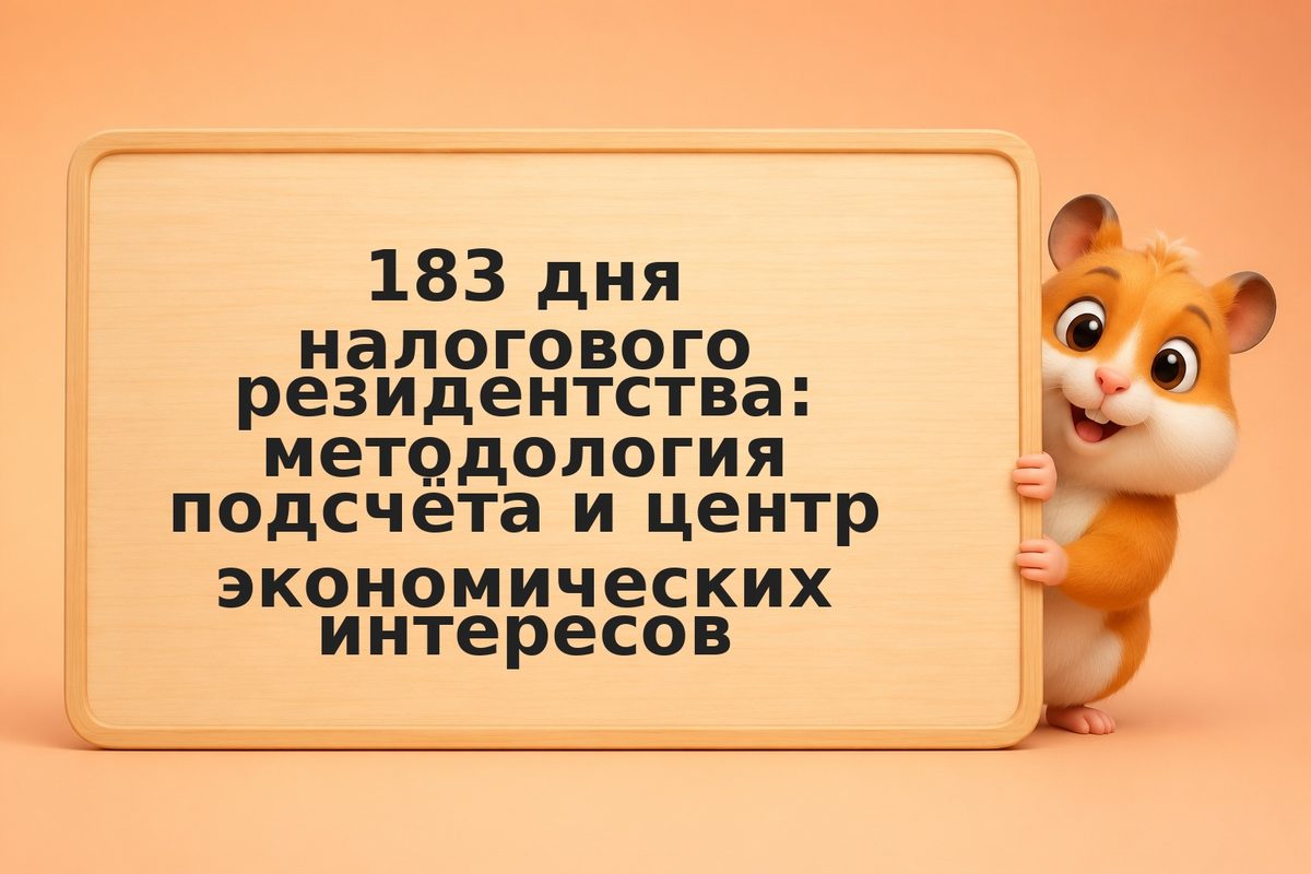 183 дня налогового резидентства: методология подсчёта и центр экономических инте
