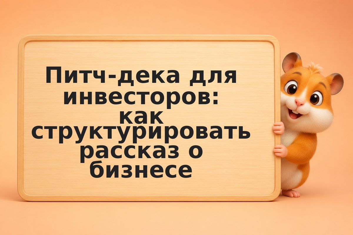 Питч-дека для инвесторов: как структурировать рассказ о бизнесе