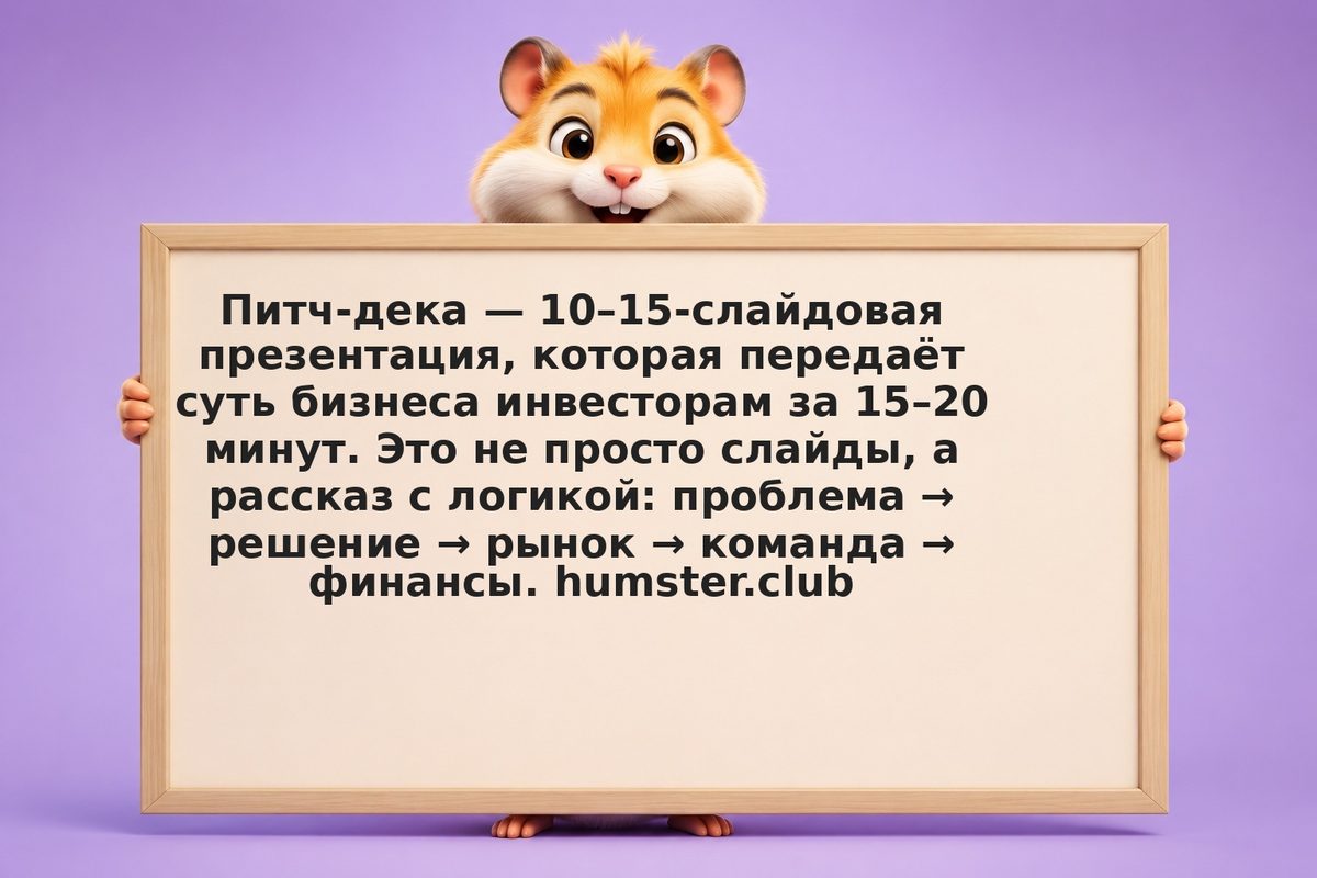 Питч-дека для инвесторов: как структурировать рассказ о бизнесе