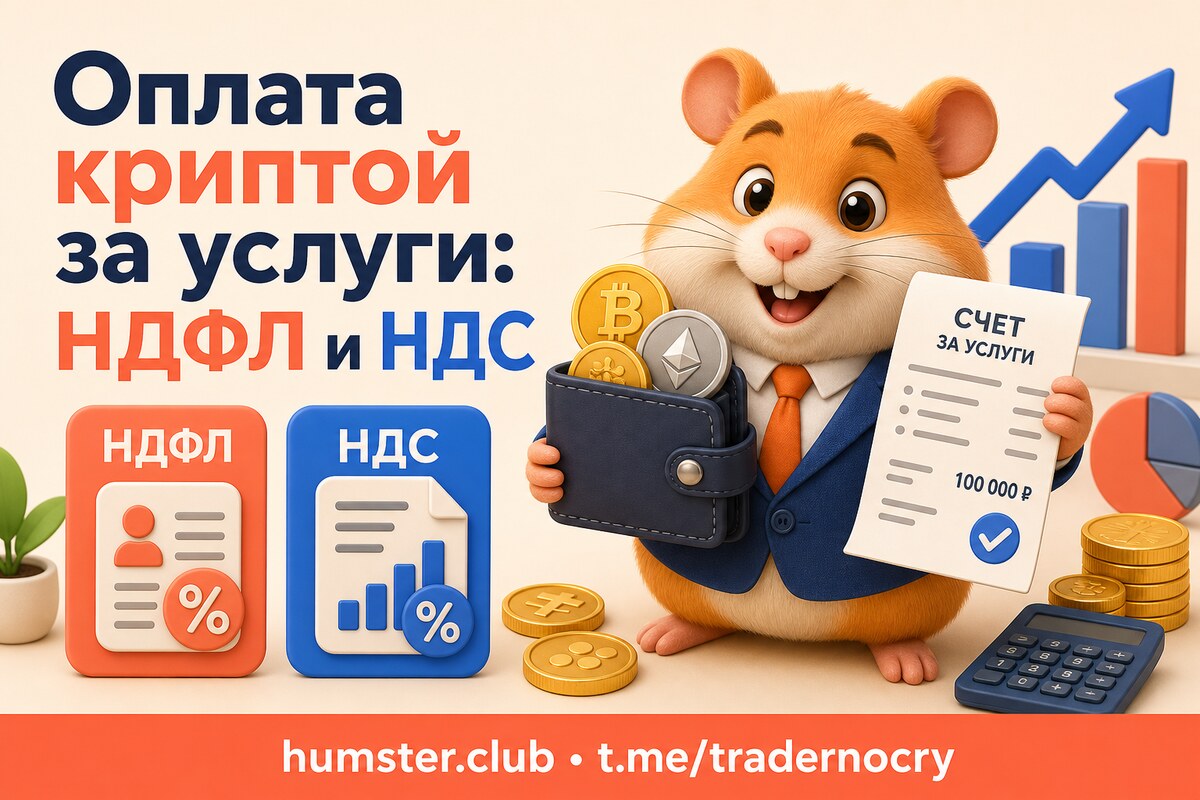 Принятие платежа в криптовалюте за услуги: НДФЛ и НДС