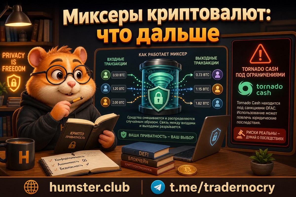 Миксеры криптовалют: почему Tornado Cash заблокировали и что это значит для инве