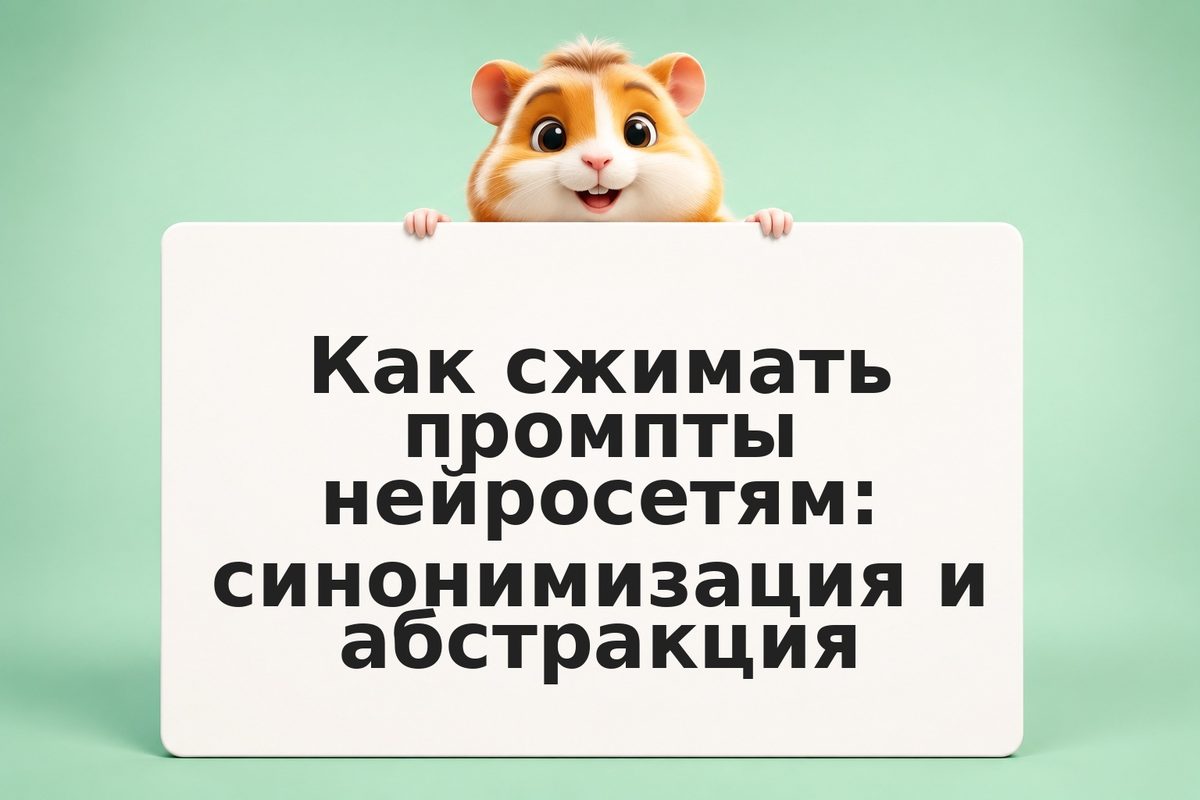 Как сжимать промпты нейросетям: синонимизация и абстракция