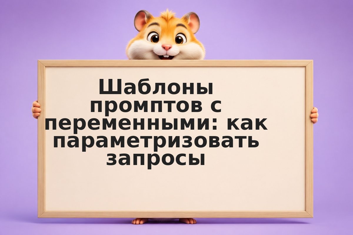 Шаблоны промптов с переменными: как параметризовать запросы