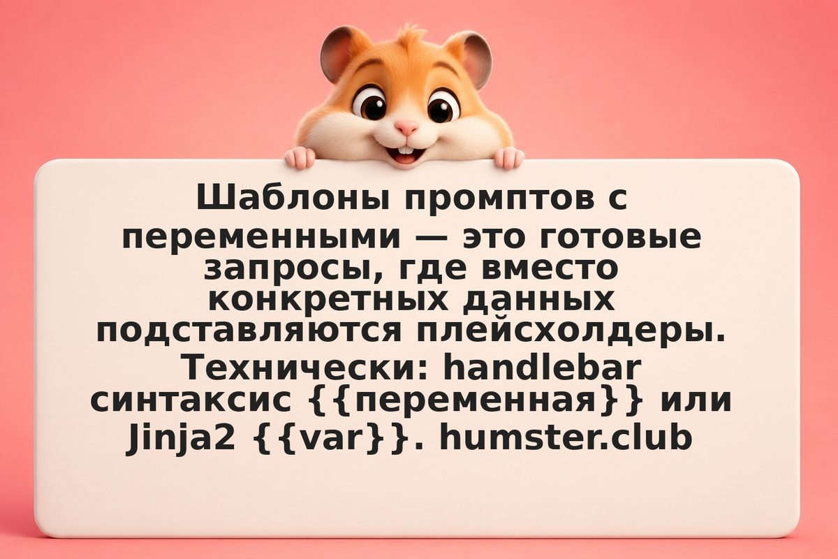 Шаблоны промптов с переменными: как параметризовать запросы
